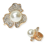 104612, FLOWER CRYSTAL RHINESTONE STRETCH RING
