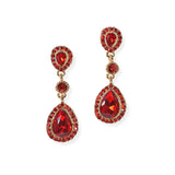 104672, TEARDROP ACCENT CRYSTAL RHINESTONE DANGLE EARRING
