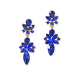 104673, MULTI SHAPE RHINESTONE DANGLE EARRING
