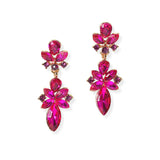 104673, MULTI SHAPE RHINESTONE DANGLE EARRING