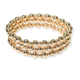 104685, BALL BEADED MULTI LAYERED STRETCH BRACELET