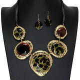 104713, GEOMETRIC CELLULOID ACETATE NECKLACE