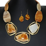 104715, GEOMETRIC CELLULOID ACETATE NECKLACE