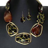 104715, GEOMETRIC CELLULOID ACETATE NECKLACE