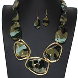 104715, GEOMETRIC CELLULOID ACETATE NECKLACE