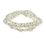 104809, RESIN BEADED MULTI LAYERED STRETCH BRACELET
