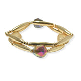 104810, GLASS BEAD ACCENT MULTI LAYERED STRETCH BRACELET