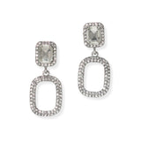 104851, GEOMETRIC CRYSTAL RHINESTONE DANGLE EARRING