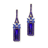 104852, CHAMPAGNE BOTTLE LOOK RHINESTONE EARRING