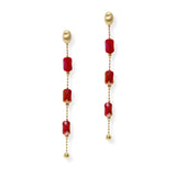104869, GEOMETRIC BEADED DANGLE EARRING
