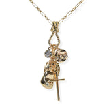 104940, CROSS MULTI CHARM NECKLACE