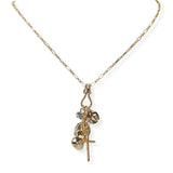104940, CROSS MULTI CHARM NECKLACE