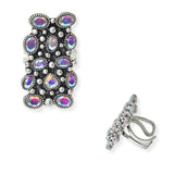 104945, WESTERN RHINESTONE ACCENT CUFF RING