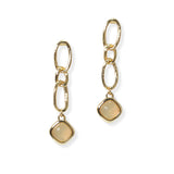 104963, GEOMETRIC RESIN STONE ACCENT DANGLE EARRING