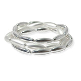 104972, LIGHTWEIGHT OVAL BEADED MULTI LAYERED STRETCH BRACELET