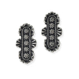 104979, WESTERN TEXTURED METAL POST EARRING