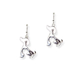 105029, BEAGLE DOG METAL DANGLE EARRING