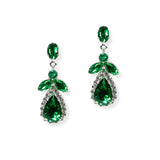 105054, TEARDROP CUBIC ZIRCONIA DANGLE EARRING