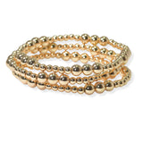 105062, LIGHTWEIGHT BALL BEADED MULTI LAYERED STRETCH BRACELET
