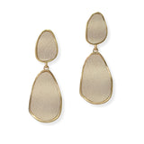 105077, SOFT SUEDE LEATHER GEOMETRIC DANGLE EARRING