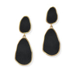 105077, SOFT SUEDE LEATHER GEOMETRIC DANGLE EARRING