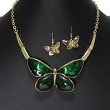 105101, BUTTERFLY CELLULOID ACETATE NECKLACE