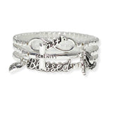 105116, SERENITY PRAYER, CHARM MULTI LAYERED STRETCH BRACELET