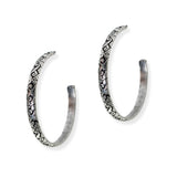 105230, FILIGREE WESTERN HOOP EARRING