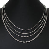 105313, DAINTY CHAIN MULTI LAYERED NECKLACE