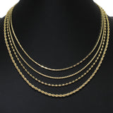 105313, DAINTY CHAIN MULTI LAYERED NECKLACE