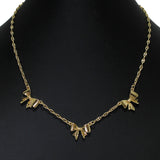 105314, TRIPLE BOW CHAIN NECKLACE