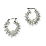 105412, BRASS WIRED SPRING METAL ROUND HOOP EARRING