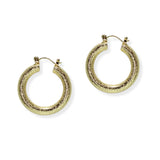 105420, 30MM, GOLD DIPPED, ALUMINUM ROUND HOOP EARRING