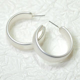 105435, 35MM, THICK ROUND HOOP EARRING