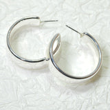 105435, 35MM, THICK ROUND HOOP EARRING