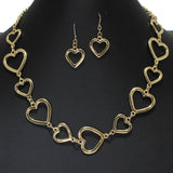 105448, CUTOUT HEART STATION NECKLACE