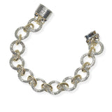 105462, ROUND RING DESIGNER INSPIRED MAGNETIC CLOSURE BRACELET