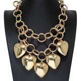105514, BOLD HEART CHARM NECKLACE