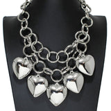 105514, BOLD HEART CHARM NECKLACE