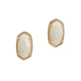 105668, GEOMETRIC CELLULOID ACETATE STUD EARRING