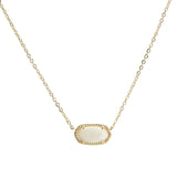 105713, GEOMETRIC CELLULOID ACETATE NECKLACE
