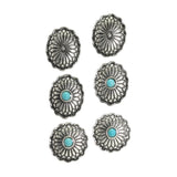 105724, WESTERN CONCHO STUD EARRING SET