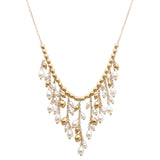105753, FRESHWATER PEARL WITH NUGGET BEADED DROP NECKLACE