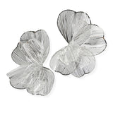 105774, BIG HALF FLOWER PETAL EARRING