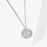 105786, WATER TARNISH RESISTANT, STAINLESS STEEL, BEAUTIFUL DESTINATION, COMPASS PENDANT NECKLACE