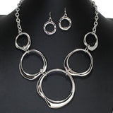 105953, CUTOUT GEOMETRIC METAL NECKLACE