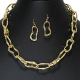 105954, HAMMERED CHAIN METAL NECKLACE