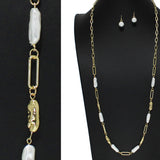 105972, FRESHWATER PEARL ACCENT LONG NECKLACE