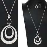 106055, GEOMETRIC CHARM LONG PENDANT NECKLACE
