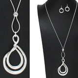 106057, GEOMETRIC CHARM LONG PENDANT NECKLACE